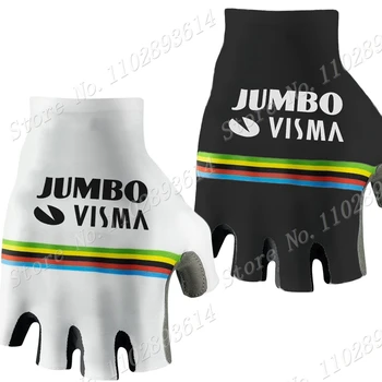 Чемпион мира по велоспорту Jumbo Visma Перчатки 2023 Team Bike Велосипедные Перчатки на половину пальца, Одна Пара, Размер M-XL Gant Cyclisme