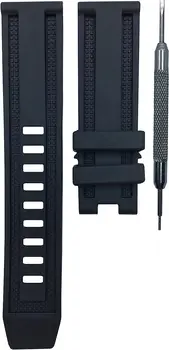 Черный ремешок для часов 23 мм, совместимый с Luminox серии Black Ops 8800 8802 8813 8815 8817 | Бесплатный инструмент для пружинной планки