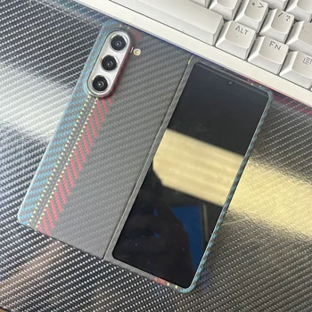 Чехол для телефона из углеродного волокна ACC-carbon для Samsung Galaxy Z Fold, чехол для бизнеса из 5 арамидных волокон, защищающий от падения Galaxy Z Fold, 4 цвета