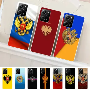 Чехол с Флагом России и Национальным Гербом для Xiaomi Poco X5 M5s X3 NFC M5 X4 GT F3 F2 M3 Pocophone F1 M4 M2 Pro Прозрачный Чехол Для Телефона