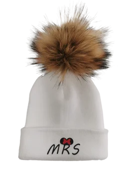 шапка из искусственного меха с принтом енота для новорожденных, кепки для девочек и мальчиков, детские шапочки повседневные