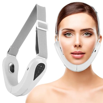 Электрический V-образный массажер для лица, 3 режима, легкий косметический инструмент, устройство для подтяжки лица, Светодиодная фотонная терапия