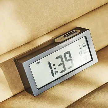 Электрический будильник с календарем Настольные часы Измеритель влажности Термометр