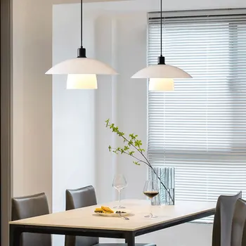 Японский минималистичный ресторан, подвесные светильники, потолочная люстра для столовой, дизайнерский датский стол-бар PH5 Wabi-sabi.