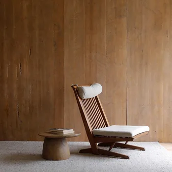 Японский пол стул со спинкой кресла винтажные отдельные стулья роскошь гостиной в современном стиле Мебель 